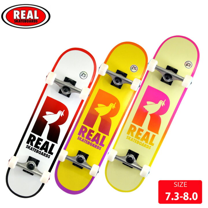 楽天市場】スケボー コンプリート リアル REAL COMPLETE BE FREE DECK 
