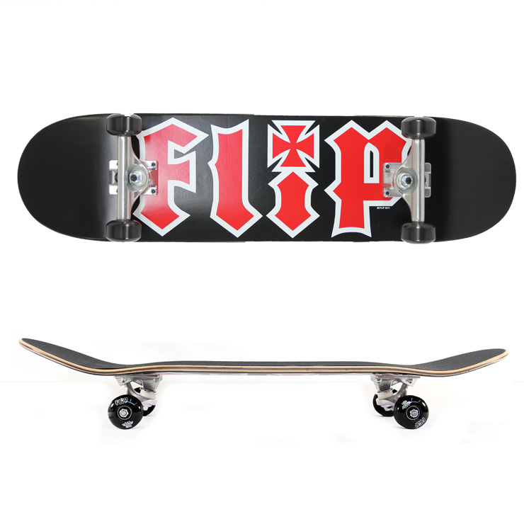 スケボー フリップ コンプリート FLIP HKD BLACK DECK 8.0 完成品 skateboard スケボー スケートボード  【クエストン】 | QUESTONS -クエストン-