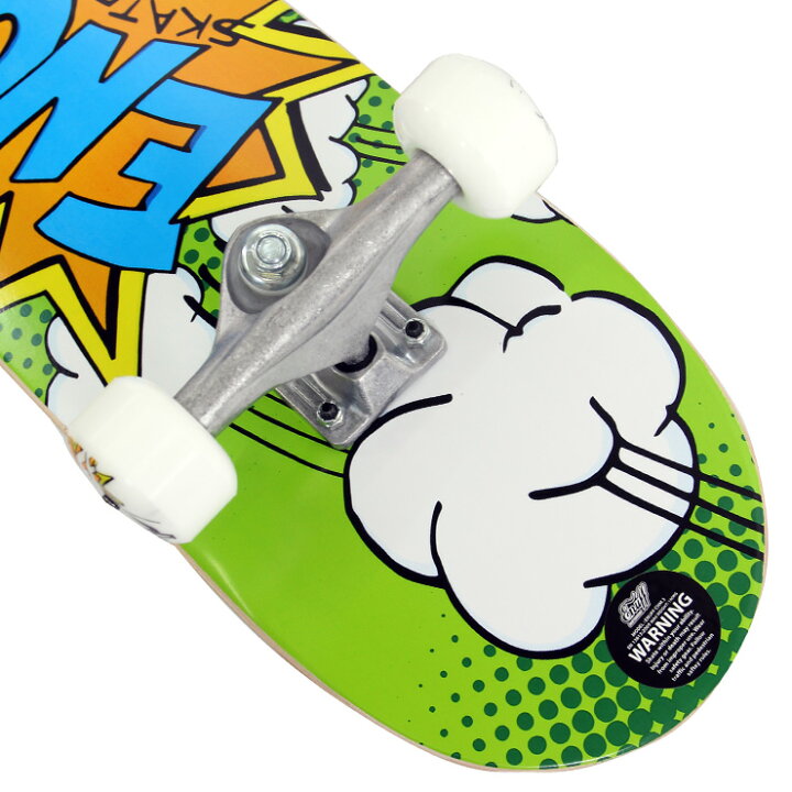 Pow Mini 7.25 Enuff Skateboard for Kids in Green