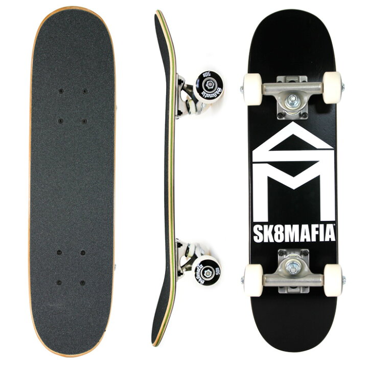 楽天市場】SK8MAFIA スケートマフィア コンプリート HOUSE LOGO BLK 