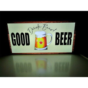 【LEDデザインライト】GOOD BEER BEER ビール 生ビール ビールジョッキ ジョッキ 居酒屋 やきとり屋 焼肉屋 中華店 飲食店 WELCOME OPEN 看板 インテリア 雑貨 置物◆Lサイズ-5◆