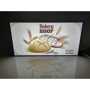 【LEDデザインライト】BAKERY SHOP パン屋 パンショップ ベーカリーショップ ベーカリー パン フード フード店 WELCOME OPEN 看板 インテリア 雑貨 置物◆Lサイズ-4◆