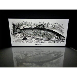 【LEDデザインライト】フィッシング 釣り 魚釣り 海 SALMON サーモン 鮭 さけ 魚 魚拓 フィッシング店 アウトドア アウトドア店 趣味 WELCOME OPEN 看板 インテリア 雑貨 置物◆Lサイズ-2◆