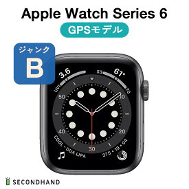 【中古】Apple Watch Series 6 44mm アルミケース GPS ジャンクB スペースグレイ アルミニウム/バンドなし 本体 交換・返品不可