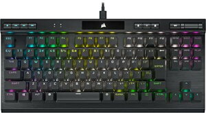 CORSAIR K70 RGB TKL CHAMPION OPX Corsair�Ǝ�OPX���̗p ���{���C�A�E�g �e���L�[���X ���{��z�� �Q�[�~���O�L�[�{�[�h CH-911901A-JP