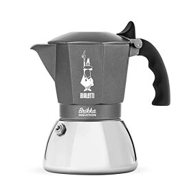 Bialetti (ビアレッティ) ブリッカインダクション 4カップ用 IH対応 & 直火式 (コーヒーメーカー エスプレッソメーカー マキネッタ)