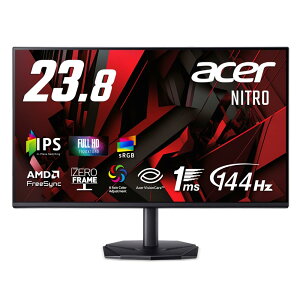 Acer 23.8�C���` �t��HD 144Hz 1ms(VRB) IPS ����� sRGB 99% AMD FreeSync �u���b�N�u�[�X�g VRB�Ή� �u���[���C�g�ጸ HDMI 1.4 DisplayPort v1.2 �Q�[���r���[�e�N�m���W�[ Acer Display Widget 6���J���[���� VESA�}�E��