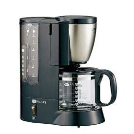 象印マホービン(ZOJIRUSHI) コーヒーメーカー 6杯用 コクと香りを引き出すダブル加熱 2段階濃度調節 メッシュフィルターつき ステンレスブラック EC-AS60-XB