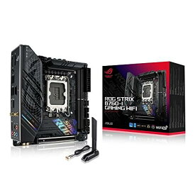 ASUS INTEL 13,12世代 CPU B760-I 搭載 LGA1700 対応 Mini-ITX マザーボード ROG STRIX B760-I GAMING WIFI