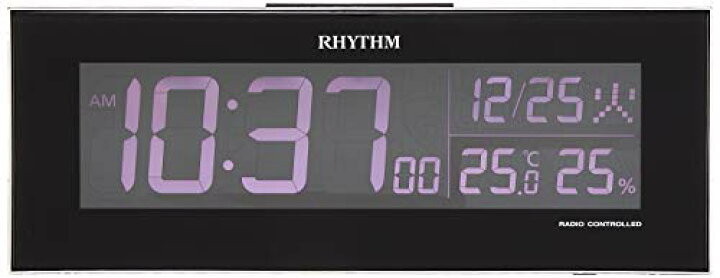 楽天市場】リズム(RHYTHM) 目覚まし時計 電波時計 グラデーション LED 