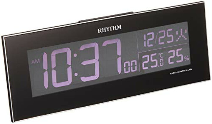 楽天市場】リズム(RHYTHM) 目覚まし時計 電波時計 グラデーション LED 