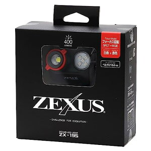 ZEXUS(�[�N�T�X) LED���C�g ZX-195 [�ő�400���[���� ���C��LED�_������:�ő�37���� ��/�ԐF]