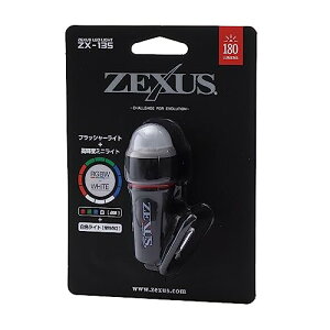 �y�m���� ZEXUS(�[�N�T�X) LED���C�g ZX-135 (FLASHER) [�ő�180���[���� �t���b�V���O�g�p����:�ő�200���� IPX7����]