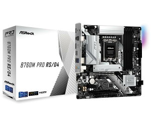 ASRock �}�U�[�{�[�h B760M Pro RS/D4 Intel ��12���� �E 13���� CPU ( LGA1700 )�Ή� B760�`�b�v�Z�b�g DDR4 Micro ATX �}�U�[�{�[�h