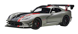 AUTOart 1/18 ダッジ バイパー ACR メタリック・シルバー/ブラック・ストライプ 完成品 71733