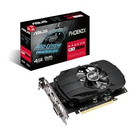 ASUS AMD Radeon RX 550 搭載 4G シングルファン ビデオカード PH-RX550-4G-EVO black