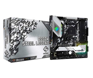 ASRock AMD Ryzen 5000V[Y (Soket AM4)Ή B550`bvZbg Micro ATX }U[{[h B550M Steel Legend