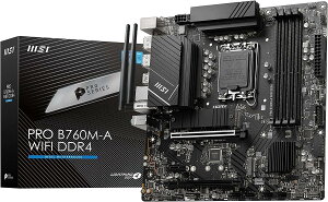 MSI}U[{[h PRO B760M-A WIFI DDR4 y14/13/12IntelCPU(LGA1700)Ήz2xGen4M.2/ő4ʏo [Intel B760] MB5996