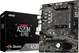 MSI }U[{[hA520M-A PRO yRyzen 5000V[Y (AM4)Ήz Micro ATX [AMD A520] MB5136