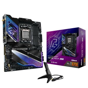 ASRock マザーボード X870E Nova WiFi AMD Ryzen 9000 シリーズ CPU (Soket AM5) 対応 X870E チップセット ATX マザーボード