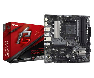 ASRock AMD Ryzen5000V[Y(Soket AM4)Ή B550`bvZbg MicroATX }U[{[h B550M Phantom Gaming 4