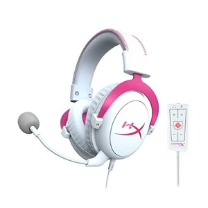 HyperX Cloud II �Q�[�~���O�w�b�h�Z�b�g 7.1�o�[�`�����T���E���h�T�E���h�Ή� USB�I�[�f�B�I�R���g���[���{�b�N�X�t�� �s���N PS4/PC/Xbox/Switch 4P5E0AA