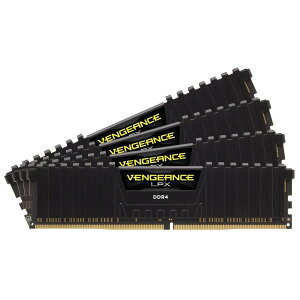 CORSAIR DDR4 �f�X�N�g�b�vPC�p ���������W���[�� VENGEANCE LPX Series �u���b�N 16GB×4���L�b�g CMK64GX4M4A2666C16