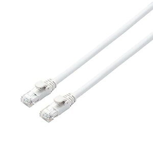 �G���R�� LAN�P�[�u�� CAT6A 1m �ܐ܂�h�~�R�l�N�^ cat6a�Ή� �X�^���_�[�h �z���C�g LD-GPA/WH1