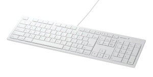 �o�b�t�@���[ BUFFALO �t���L�[�{�[�h USB�ڑ� �p���^�O���t Mac���f�� �z���C�g BSKBM01WH