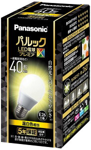 �p�i�\�j�b�N �p���b�N LED�d�� �������a26mm �v���~�AX �d��40�`���� �����F����(4.9W) ��ʓd�� ��ԑS�̂��Ƃ炷�^�C�v (�S�����^�C�v) �����Ή� LDA5WWDGSZ4AN