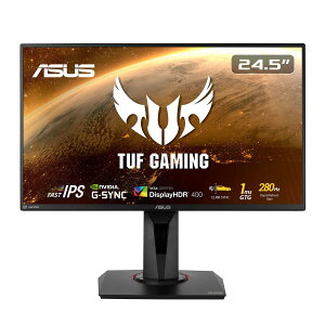 ASUS �Q�[�~���O���j�^�[ TUF Gaming VG259QM 24.5�C���`/280Hz/�t��HD/IPS/1ms/HDR/HDMI×2 DP/G-SYNC Compatible/ELMB/�X�s�[�J�[/�������K�i