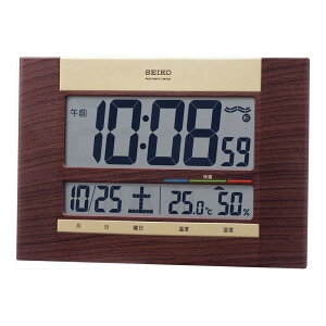�Z�C�R�[�N���b�N(Seiko Clock) �|�����v �u�����v���p �d�g �f�W�^�� �J�����_�[ ���ؖ� 18×26×2.2cm SQ440B