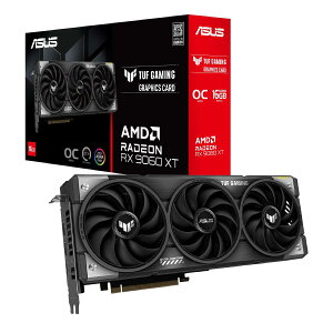 ASUS AMD Radeon RX 9060 XT �r�f�I�J�[�h 16GB GDDR6 OC�G�f�B�V���� TUF-RX9060XT-O16G-GAMING