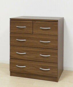 ブルームチェスト ウォルナット おしゃれ 衣類収納 タンス 4段 大容量 幅60cm 収納チェスト 木製 リビング 洋服箪笥 整理ダンス 整理たんす 引き出し ローチェスト シンプル 木目