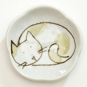 送料無料 にゃんこ皿 ちゃちゃ（10枚セット） にゃんこ皿セット 小皿 猫柄 キッチン ギフト 日本製 美濃焼 薬味 調味料入れ かわいい