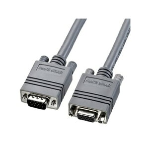 ディスプレイ延長ケーブル 複合同軸ケーブル アナログRGB ストレート全結線 2m ライトグレー KB−CHD152FK2