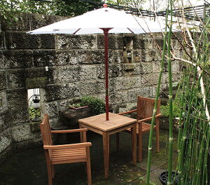 3.0mφ パラソル アンブレラ ホワイト ベース別売り 日よけ 日除け ガーデンパラソル 屋外 庭 アウトドア カフェ おしゃれ