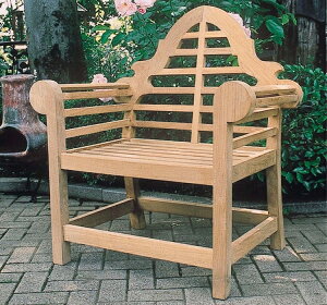 貴族チェア 木製 天然木 ガーデンファニチャー ガーデンチェアー おしゃれ 完成品 無塗装