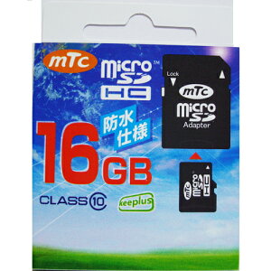 mtc microSDHC�J�[�h 16GB class10�@(PK) MT-MSD16GC10W (UHS-1�Ή�)