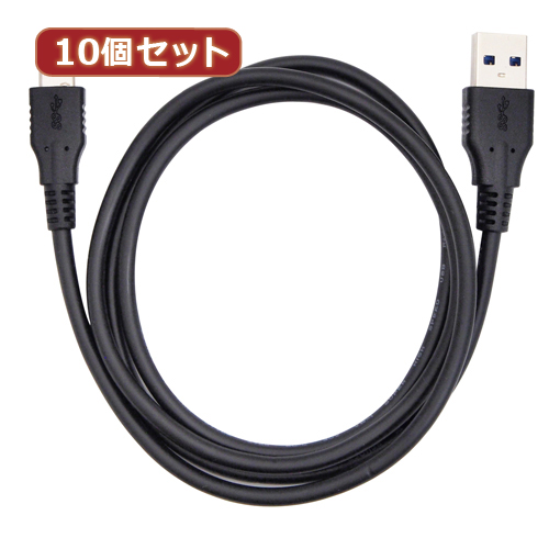 アッシー 10個セット タイプCケーブル 価格 1m USB3.0 ブラック 完売 AS-CASM018X10