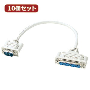 10�Z�b�g�T�����T�v���C RS-232C�ϊ��P�[�u��(0.2m) KRS-9M25F02KX10