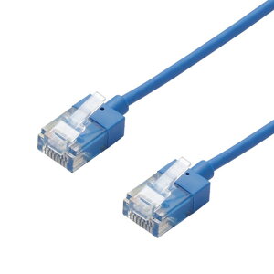 �G���R�� LAN�P�[�u��/CAT6A/�X�[�p�[�X����/1m/�u���[ LD-GPASS/BU1