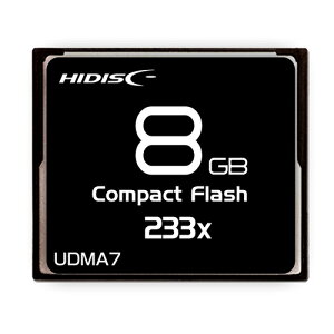 HIDISC CF�J�[�h 8GB 233x Read35MB/s MLC�`�b�v���� HDCF8G233XJP3