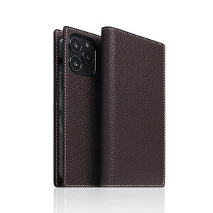 SLG Design Full Grain Leather Case for iPhone 14 Pro �u���E���N���[�� �蒠�^ SD24328i14PBC