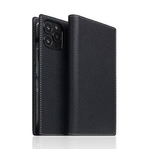 SLG Design Full Grain Leather Case for iPhone 13 Pro Max 蒠^P[X ubNu[ SD22143i13PMBB