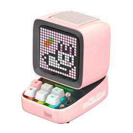 Divoom Ditoo Pro レトロ ピクセル アート Bluetooth スピーカー ピンク 90100058207