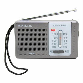 WINTECH AM/FMポータブルラジオ(横型) KMR-61