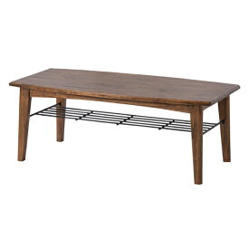 完成品 コーヒーテーブル カフェテーブル 幅110cm 木製 アイアン 棚付き 木目 ローテーブル センターテーブル リビングテーブル 座卓 おしゃれ 北欧 モダン レトロ 一人暮らし