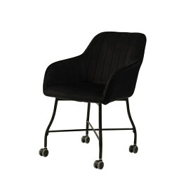 リエット チェア ダイニングチェア ブラック おしゃれ かわいい スチール キャスター付き シンプル いす 椅子 食卓椅子 カフェ 北欧 ミッドセンチュリー モダン 高級感 ワークチェア オフィスチェア