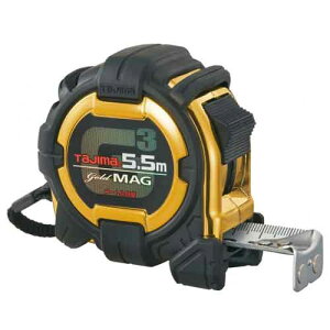 メジャー G3ゴールドロック マグ爪−25 5.5m メートル目盛 巻尺 巻き尺 新アーマードケース仕様 丈夫 頑丈 フックガードバンパー ショックアブソーバー付 大型ベルトクリップ付 ストラップ付